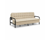 Lennox Tufted Convertible Sofa Bed -  Brown