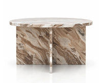 Nyla Sawar Marble Coffee Table Set of 2 - Sawar Marble 