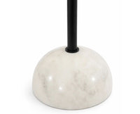 Amara Agate Marble Side Table - Ivory & Cream Marble Tones
