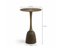 Aria Aluminum Side Table - Antique Bronze Finish