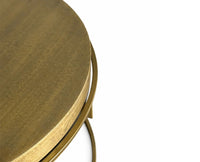 Nico Aluminum Coffee Table Set of 2 - Antique Brass