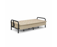 Lennox Tufted Convertible Sofa Bed -  Brown