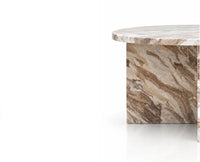 Nyla Sawar Marble Coffee Table Set of 2 - Sawar Marble 