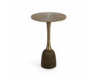 Aria Aluminum Side Table - Antique Bronze Finish