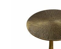 Aria Aluminum Side Table - Antique Bronze Finish