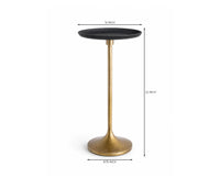 Nova Aluminum Side Table - Antique Brass