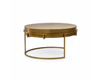 Nico Aluminum Coffee Table Set of 2 - Antique Brass