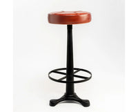 Marlow Leather Bar Stool - Brown