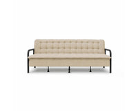 Lennox Tufted Convertible Sofa Bed -  Brown