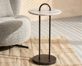 Vera Metal Side Table with Marble