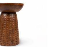 Kairo Mango Wood Side Table - Brown Finish