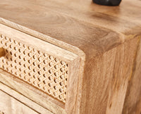 Boston Solid Wood Shoe Rack Cabinet - Sideboard - Furniselan - Natural-Finish
