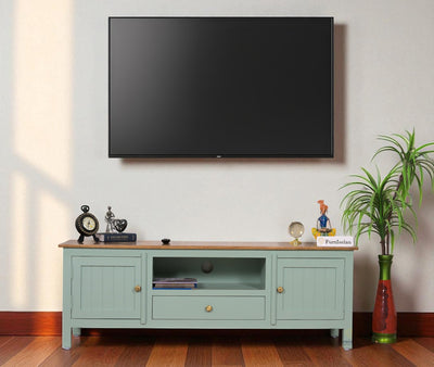 Spain Solid Mango Wood Tv cabinet-Two Doors and One Drawer Furniselan
