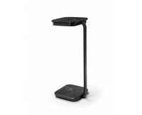 Vero C-Shaped Dark Emperador Marble Table with Metal - Black