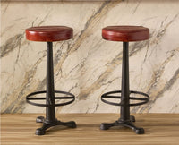 Marlow Leather Bar Stool - Brown