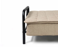 Lennox Tufted Convertible Sofa Bed -  Brown