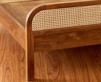 Helsinki Solid Wood Queen Size Bed Furniselan Natural Oak