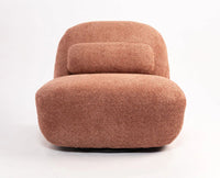 Adrienne Bell Chair – Modern Upholstered Bell Chair for Home &  Café Dusty Rose brown