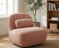 Adrienne Bell Chair – Modern Upholstered Bell Chair for Home &  Café Dusty Rose brown