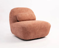 Adrienne Bell Chair – Modern Upholstered Bell Chair for Home &  Café Dusty Rose brown