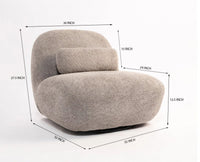 Adrienne Bell Chair – Modern Upholstered Bell Chair for Home &  Café Grey