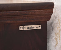 Ajmer Royal Sheesham Wood Bedside Table - Furniselan - Rosewood - Finish