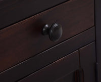 Ajmer Royal Sheesham Wood Bedside Table - Furniselan - Rosewood - Finish