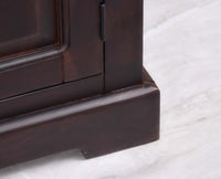 Ajmer Royal Sheesham Wood Bedside Table - Furniselan - Rosewood - Finish