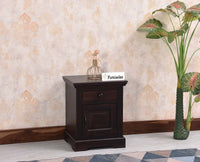 Ajmer Royal Sheesham Wood Bedside Table - Furniselan - Rosewood - Finish