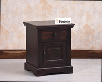 Ajmer Royal Sheesham Wood Bedside Table - Furniselan - Rosewood - Finish