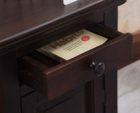 Ajmer Royal Sheesham Wood Bedside Table - Furniselan - Rosewood - Finish
