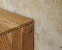 Albania Solid Wood Four Door Tv cabinet Furniselan Natural Finish