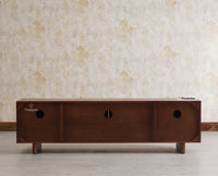Albania Solid Wood Four Door Tv cabinet - Tv Cabinet - Furniselan - Slate-Grey