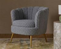 Alder Arbor Armchair – Modern Upholstered Dining Chair for Home & Café Grey