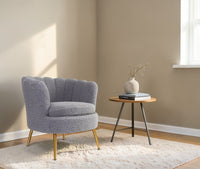 Alder Arbor Armchair – Modern Upholstered Dining Chair for Home & Café Grey