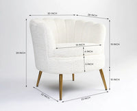 Alder Arbor Armchair – Modern Upholstered Dining Chair for Home & Café Ivory