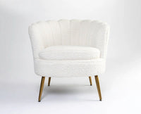 Alder Arbor Armchair – Modern Upholstered Dining Chair for Home & Café Ivory
