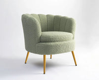 Alder Arbor Armchair – Modern Upholstered Dining Chair for Home & Café Emerald Green