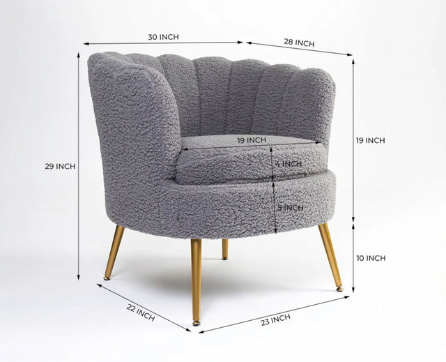 Alder Arbor Armchair – Modern Upholstered Dining Chair for Home & Café Grey