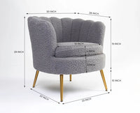 Alder Arbor Armchair – Modern Upholstered Dining Chair for Home & Café Grey