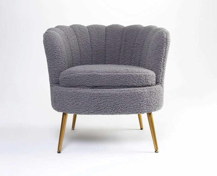 Alder Arbor Armchair – Modern Upholstered Dining Chair for Home & Café Grey