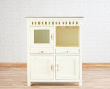 Alexandria Solid Wood Bar Cabinet Furniselan - Frosty White