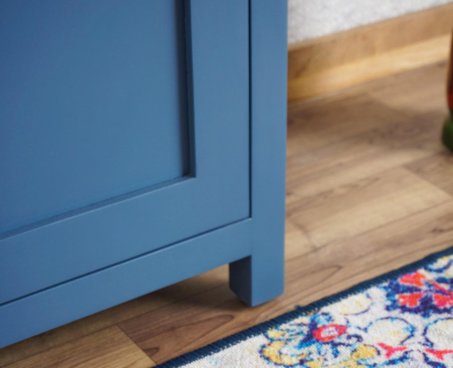 Alexandria Solid Wood Bar Cabinet Furniselan China-Blue