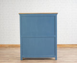 Alexandria Solid Wood Bar Cabinet Furniselan China-Blue