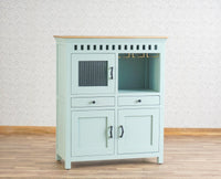 Alexandria Solid Wood Bar Cabinet Furniselan Silt-Green