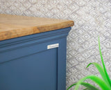 Alexandria Solid Wood Bar Cabinet Furniselan China-Blue