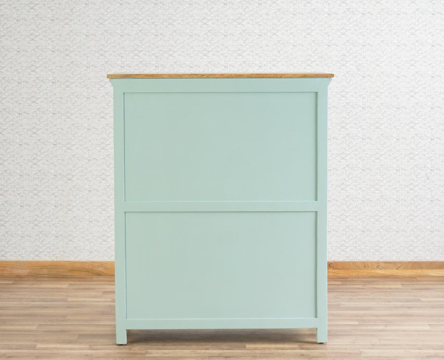 Alexandria Solid Wood Bar Cabinet Furniselan Silt-Green