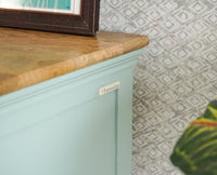 Alexandria Solid Wood Chest of Drawer- Five Drawer Furniselan Silt-Green