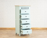 Alexandria Solid Wood Chest of Drawer- Five Drawer Furniselan Silt-Green