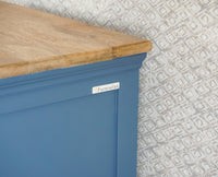 Alexandria Solid Wood Chest of Drawer- Five Drawer Furniselan China-Blue